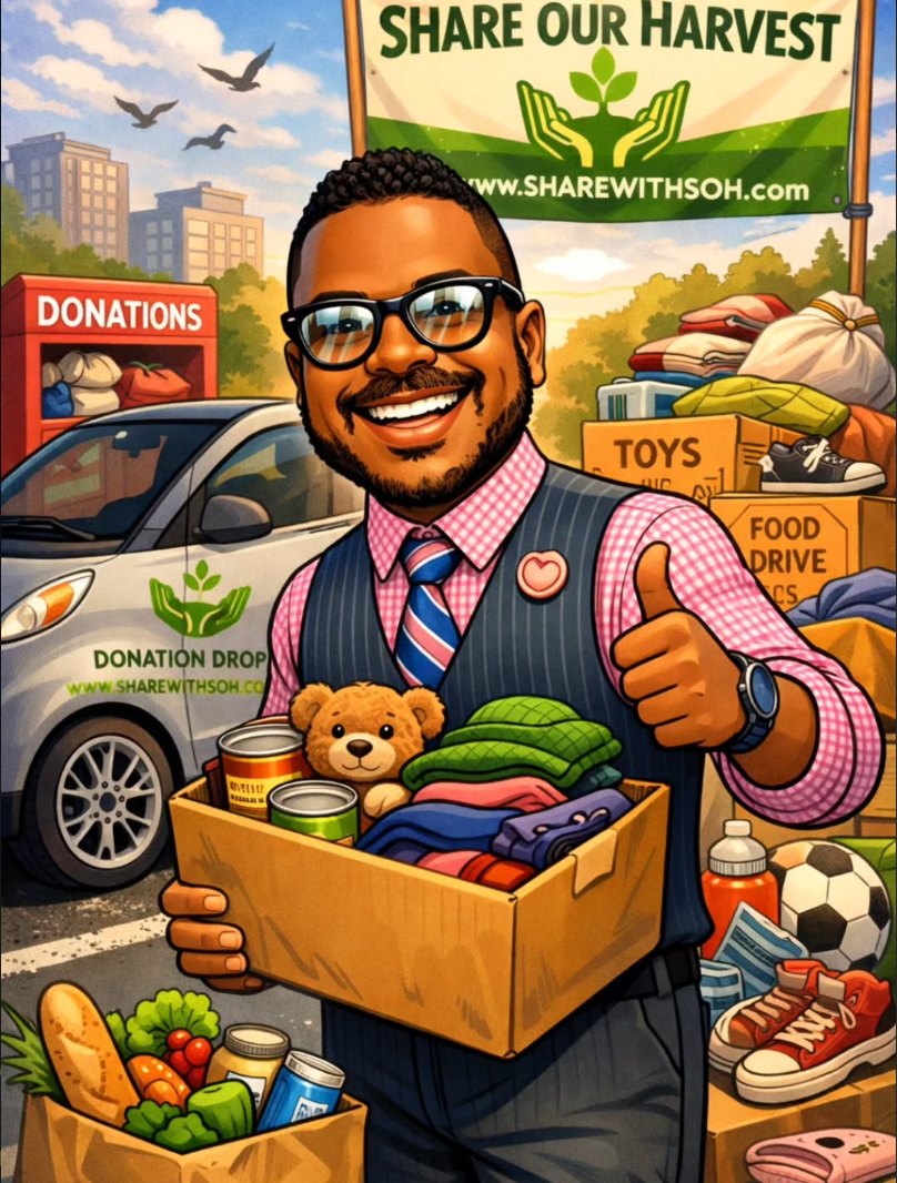 Share Our Harvest donation drive poster